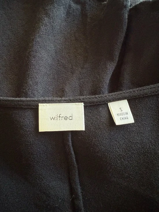 Aritzia Spellbound Black Blouse | Bell Sleeves | Vneck | Size S - Picture 6 of 7